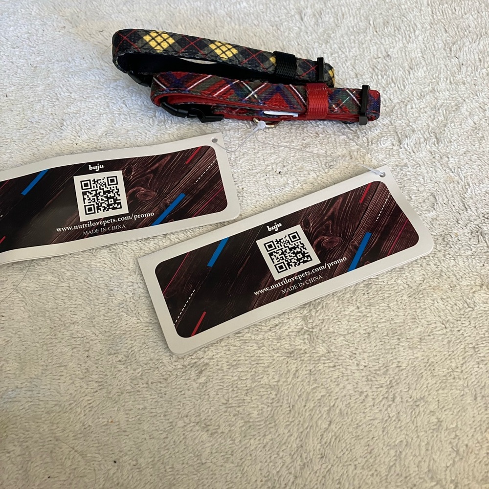 Citizen K9 Dog Collar with Blue and Red Accents size xs adjustable.